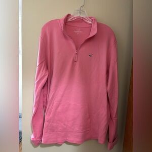 Vineyard Vines Women’s Pink Quarter-Zip Sweatshirt